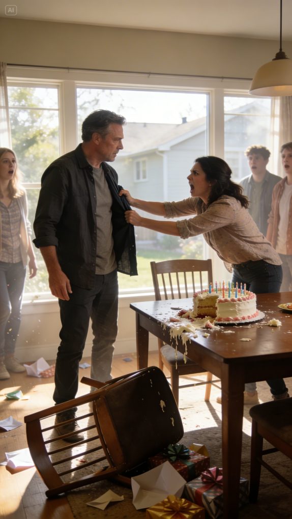 dreamina-2026-02-24-1243-A tense suburban dining room confrontati...