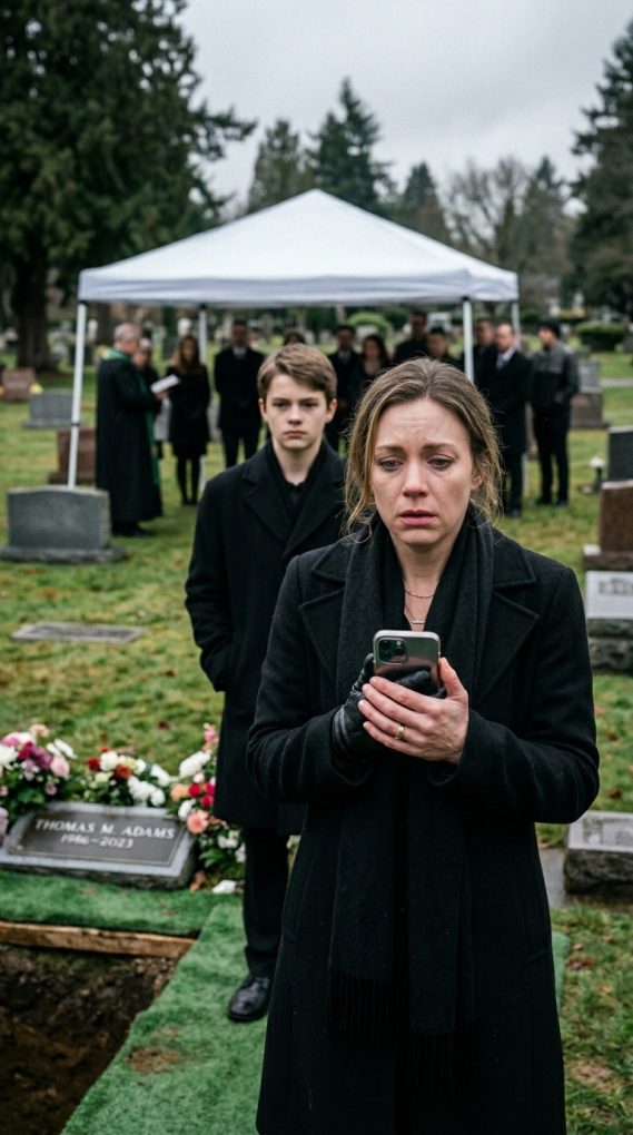 Widow_holding_smartphone_at_funeral_b0fc5d9e6e