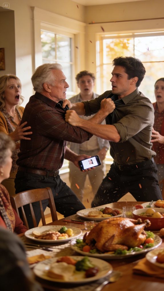 dreamina-2026-03-01-8699-Bright indoor Thanksgiving dinner scene ...