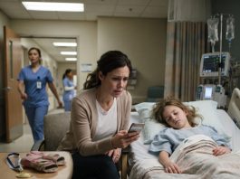 I sent a photo of my daughter recovering from surgery after a gymnastics accident. My family’s cold response made me turn off my phone—until the late-night news changed everything.