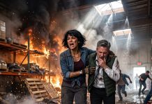 I Dragged a Choking Worker From a Warehouse Fire—Then Realized He Was Adrian Vale, the Billionaire Whose Company Blamed My Brother for His Death. I Showed Him the Forged Report and Said, “Your Executive Murdered Daniel for Profit.” Then I Disappeared.