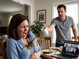 My Husband Threw Boiling Coffee at My 20-Week Pregnant Stomach During My Executive Board Meeting Because I Refused to Fund His Luxury Europe Trip—Then He Called the Police to Remove Me, Until I Handed the Lead Officer a Blue Folder