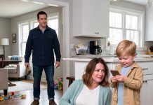 Too Injured to Move After My Husband Brutally Cracked My Ribs, My Five-Year-Old Son Whispered to His Grandfather That I Could Not Breathe—Before the Monster Returned Holding a Heavy Hammer