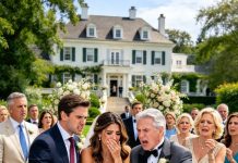 My wife’s family paid $45,000 toward our wedding, then quietly removed every person from my side of the guest list. I didn’t fight them. On the wedding day, her father was giving a confident toast when a waiter approached with a folder. He opened it, froze, and then saw who had sent it: his business partner.