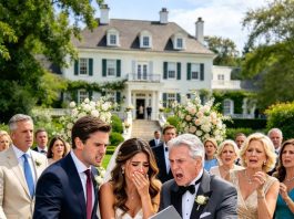 My wife’s family paid $45,000 toward our wedding, then quietly removed every person from my side of the guest list. I didn’t fight them. On the wedding day, her father was giving a confident toast when a waiter approached with a folder. He opened it, froze, and then saw who had sent it: his business partner.