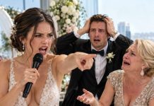 AT MY WEDDING, MY FUTURE MOTHER-IN-LAW GAVE ME AN ULTIMATUM: HAND OVER MY TWO CONDOS OR THE WEDDING WAS OFF. I SMILED, TOOK THE MIC, AND SAID, “WEDDING CANCELED. YOU’RE BOTH FIRED. ACCOUNTS BLOCKED.” WHAT HAPPENED NEXT SHOCKED EVERYONE.