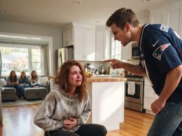 Four Days After My Emergency C-Section, My Husband Forced Me to Grill Steaks for His Friends While I Bleed Out on the Kitchen Floor. When He Refused to Call an Ambulance, His Friend Saved My Life—and Triggered My Ultimate Revenge.