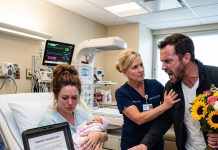My husband LEFT the delivery room, saying, “I’m just stepping out to handle something.” He NEVER CAME BACK. I pushed alone—then a nurse brought in a LOCKED BOX. “Your father told me to give you this ONLY IF YOU WERE ALONE.”