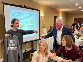 At my parents’ 40th anniversary, my hoodie read “NOT QUITE FAMILY.” Everyone laughed, including Mom and Dad. I didn’t. I did something right in front of them all—and the room went SILENT. Even my sister stopped mid-bite.