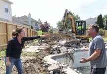 I came home from a three-week trip and found my fence gone, with my neighbor’s new pool stretching nine feet into my backyard. When I confronted him, he laughed and said, “Can you prove this is your land?”—so I hired a surveyor, and what we found made him stop smiling.