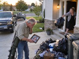 I returned from fishing expecting a quiet evening, but instead I found my clothes, photographs, and belongings piled beside the trash while my son’s wife coldly told me, “Go live at the dump.” She thought she had finally gotten rid of me, but one phone call changed everything, and within three days the entire family was begging to know where I had gone.