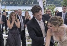 I quietly helped my mud-covered wife back to her feet while our son accused his own mother of being clumsy. I didn’t shout or argue. I simply made one phone call—and suddenly the music stopped, the bars closed, and their expensive wedding reception began disappearing.
