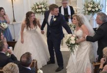 “My fiancé’s mother walked into our wedding wearing a full bridal gown, smiling like she was the one getting married.” I froze at the altar until he looked straight at her and said, “Mom, if you don’t leave now, there won’t be a wedding for you to ruin.”