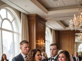 At my sister’s wedding rehearsal, she sneered, “Keep her in the back where she belongs.” But when a billionaire stepped forward and whispered, “Tell them who you really are,” the entire room stopped breathing.