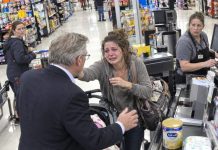 I was on a business trip when I noticed a homeless woman at a grocery store struggling to pay for baby formula, and something about her face stopped me cold. Then she looked up, burst into tears, and whispered, “Dad… they dumped me here.”