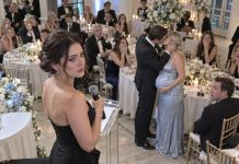 My husband kissed his pregnant secretary in front of a room full of people as if I weren’t even there, and the silence that followed was almost louder than the betrayal itself. I didn’t cry or confront either of them—I walked straight to the stage, picked up the microphone, and asked everyone to stay seated.