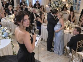My husband kissed his pregnant secretary in front of a room full of people as if I weren’t even there, and the silence that followed was almost louder than the betrayal itself. I didn’t cry or confront either of them—I walked straight to the stage, picked up the microphone, and asked everyone to stay seated.