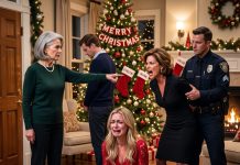 My daughter-in-law slapped me at my Christmas party because I asked her mother to smoke outside. She thought she won—until 5 minutes later, when a calculated act of revenge drained all the color from their faces.