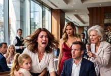 It was supposed to be an intimate family dinner hosted by my MIL. But as the wine was served, my daughter whispered a chilling warning: “Mom, we need to leave now.” That was when I saw who was standing right behind my husband… and dialed 911.