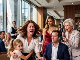 It was supposed to be an intimate family dinner hosted by my MIL. But as the wine was served, my daughter whispered a chilling warning: “Mom, we need to leave now.” That was when I saw who was standing right behind my husband… and dialed 911.