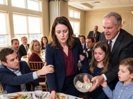 Dad collected $10 from each of my children at Thanksgiving, joking that outsiders had to pay for dinner. Everyone laughed while he held out his bowl. I paid their cover charge, stood up, and gave him a bill: $6,000 for the meal. For once, Dad had nothing to say.