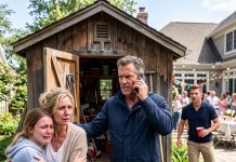 “Returning home early after four months away, I heard laughter from inside: ‘This house is mine now.’ The party was in the living room, but the truth was hidden in the locked shed out back. That’s when I made a single call.”