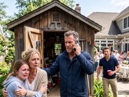“Returning home early after four months away, I heard laughter from inside: ‘This house is mine now.’ The party was in the living room, but the truth was hidden in the locked shed out back. That’s when I made a single call.”