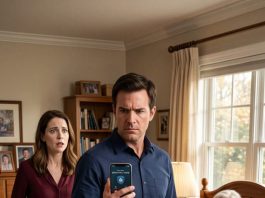 My wife dumped hot soup on my seventy-four-year-old mother and said, “She needs to learn who runs this house.” I called the police. Then Mom revealed she had secretly installed a camera, and my wife’s face immediately changed.