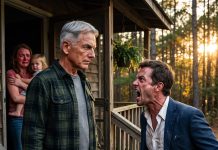He had no idea I was a retired NCIS investigator. When he showed up to enforce his threat, he realized who was waiting on the porch.
