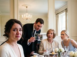 Two weeks before our wedding, my mom warned my fiancé that I only wanted his money. My sister claimed I was secretly seeing another man. I stayed silent until my fiancé produced a photograph, faced my mother, and asked, “You mean this man?”