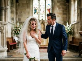 I WAS ABANDONED AT THE ALTAR ON MY WEDDING DAY… WITH EVERYONE WATCHING ME BREAK DOWN. THEN MY MILLIONAIRE BOSS WALKED OVER, LEANED CLOSE, AND WHISPERED, “LET ME BE THE ONE STANDING BESIDE YOU.” BEFORE I COULD EVEN ANSWER, WHAT HE DID NEXT LEFT THE ENTIRE ROOM SPEECHLESS.