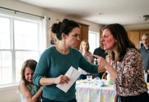 My sister snapped at me to stop my daughter from crying after her twins covered my six-year-old’s Easter dress in mud from head to toe. My little girl was sobbing. I gave everyone a chance to apologize, but no one did. So I calmly told them all to leave. Dad stared at me and said, Out? I said yes—and handed him an envelope. The room went silent when he started reading…