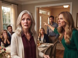 “GET OUT! I DIDN’T INVITE YOU!” snapped my daughter-in-law when I sat at the table I’d been setting since 5 AM for my son’s birthday. But it was MY house. I stood up, walked to the door, and flipped the breaker switch—trapping all thirty guests in total darkness to expose her crimes.