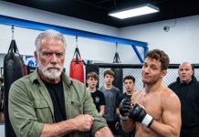 I FOUND MY DAUGHTER IN THE ER AFTER HER MMA BOYFRIEND HURT HER. AT HIS GYM, THE COACH TOOK ONE LOOK AT MY GRAY BEARD AND LAUGHED. “LEAVE, GRANDPA, UNLESS YOU WANT TO GO HOME IN A BODY BAG.” THE KID SMIRKED AND SAID, “SHE NEEDED TO LEARN SOME RESPECT.” THEY KNEW NOTHING ABOUT THE 15 YEARS I HAD SPENT TRAINING ELITE MARINE COMBAT UNITS. I SMILED, LOCKED THE GYM DOORS FROM THE INSIDE, AND STARTED ROLLING UP MY SLEEVES.