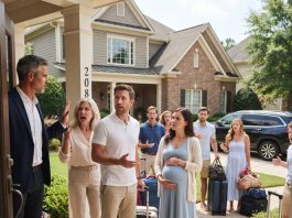 Eight months pregnant, I watched my husband drive away for vacation, leaving me to clean the entire house. When he returned, a stranger stood in our doorway: “You can’t come in.” He turned pale—because I hadn’t told him what else I took away.