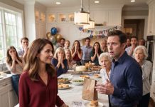 My husband sneered, “Buy your own food—stop living off me.” I said nothing. Weeks later, on his birthday, 20 relatives rushed into the kitchen then went silent. He turned pale. “What did you do?” I smiled. “Exactly what you told me to.”