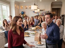 My husband sneered, “Buy your own food—stop living off me.” I said nothing. Weeks later, on his birthday, 20 relatives rushed into the kitchen then went silent. He turned pale. “What did you do?” I smiled. “Exactly what you told me to.”