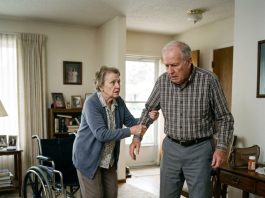 My son and his wife drove away, leaving me alone with my wife in her wheelchair. Ten minutes later, she suddenly stood up, grabbed my arm, and told me to get the keys because we had to leave before they came back. I couldn’t move. Then she told me why…