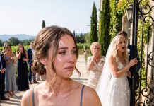 My son in law abandoned my daughter after a fire left scars across her face. He said she would disgrace our family. At his next wedding, I watched her walk through the gates carefully carrying flowers, unaware that the bride had just discovered his darkest secret.
