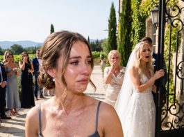 My son in law abandoned my daughter after a fire left scars across her face. He said she would disgrace our family. At his next wedding, I watched her walk through the gates carefully carrying flowers, unaware that the bride had just discovered his darkest secret.