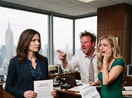 I’d just closed a $2.8 billion acquisition deal for the firm when my husband’s secretary and secret mistress handed me a termination letter. My CEO husband stormed into the boardroom, roaring, “Who fired her?!” She smirked and replied, “I did. She wouldn’t obey!” He slapped her across the face in sheer panic—but it was far too late.