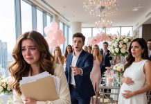 “CONGRATS, MR. CARTWRIGHT. YOUR WIFE’S BABY SHOWER IS ALL SET.” THE WORDS STOPPED ME IN THE LOBBY OF MY HUSBAND’S LAW FIRM. I WAS HIS SECRET WIFE OF THREE YEARS, BUT MY STOMACH WAS FLAT. I LEFT WITHOUT A SCENE, SIGNED FOR DIVORCE THAT NIGHT, AND NEVER WENT BACK.