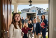 At eighteen, I moved my multi-million-dollar inheritance into a trust. The next morning, my parents and brother arrived with movers, claiming my house was theirs. Then they looked up at the porch—and every one of them went silent.