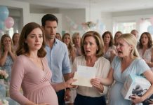 At my baby shower, Mom announced that every gift should go to my pregnant sister because she was due first. My sister started taking the boxes. I just smiled and handed Mom an envelope. She stopped laughing after reading the first page.