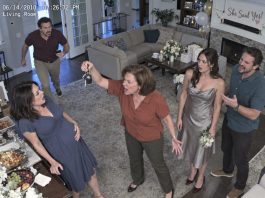 At my sister’s engagement party, I was eight months pregnant. My mother held up my BMW keys and announced: “Our gift to the real bride.” My sister’s fiancé laughed: “You can Uber to your checkups.” When I reached for the keys, Mom shoved me back. I hit the table and felt a sharp pain. I called my husband. What my husband did next broke them completely.