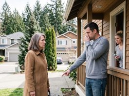 I Flew Across the Country to Meet My Newborn Granddaughter, but My Son Covered His Nose, Gave Me 15 Minutes to Leave, and Drove Me Back to the Airport—Never Realizing the Woman He Rejected Still Owned Half of His Home