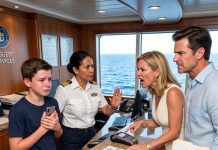 My sister left my 14-year-old son ALONE ON A CRUISE SHIP for hours while charging a luxury suite and spa day to MY ACCOUNT. I had planned the Caribbean cruise to heal after my husband’s death—then my son called. “Mom, Aunt’s been gone for hours. I’ve been alone this whole time,” he whispered. She didn’t know the entire cruise was booked in MY NAME. I CANCELED EVERYTHING, leaving her with nothing on the open sea.