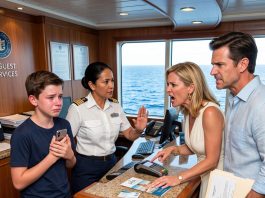 My sister left my 14-year-old son ALONE ON A CRUISE SHIP for hours while charging a luxury suite and spa day to MY ACCOUNT. I had planned the Caribbean cruise to heal after my husband’s death—then my son called. “Mom, Aunt’s been gone for hours. I’ve been alone this whole time,” he whispered. She didn’t know the entire cruise was booked in MY NAME. I CANCELED EVERYTHING, leaving her with nothing on the open sea.