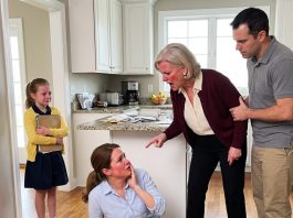My mother-in-law slapped me so hard I lost my balance and fell. “You and THAT THING YOU CALL A CHILD should know your place in that house!” she screamed. My 8-year-old heard every word. THREE HOURS LATER, they went pale when they learned that house was actually…