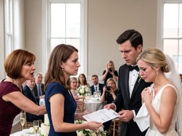 At my sister’s wedding, Mom handed me an $86,000 BILL. “You can afford it,” she said. I smiled, stood up, and asked the groom ONE QUESTION. The entire wedding came to a halt…